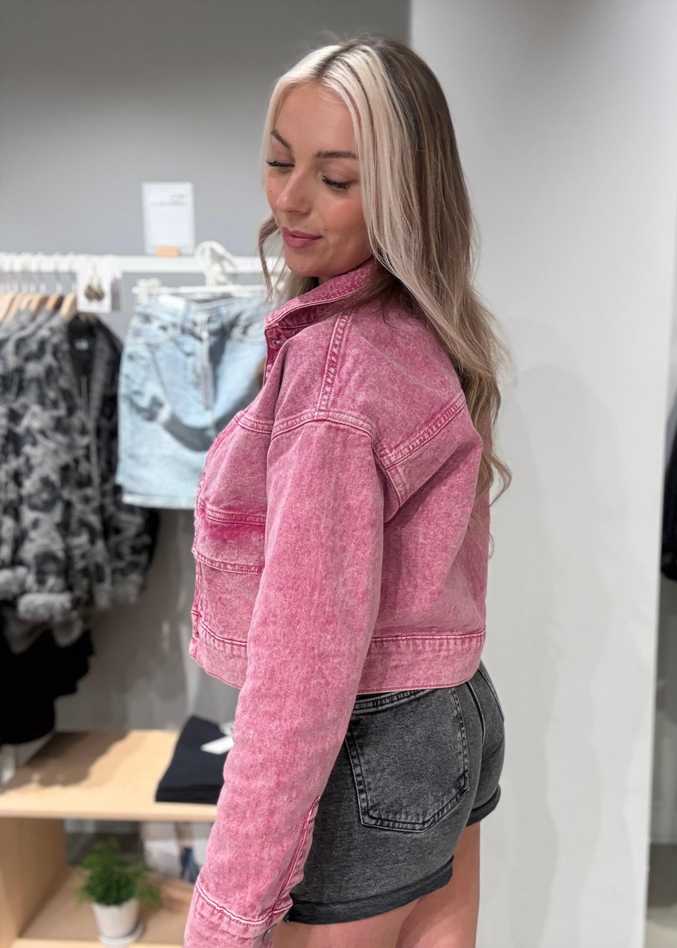 VIJAF Denim Jacket - Holly Berry